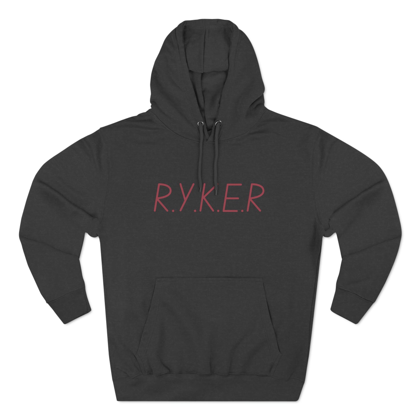 RYKER Christian Marron Letters Hoodie