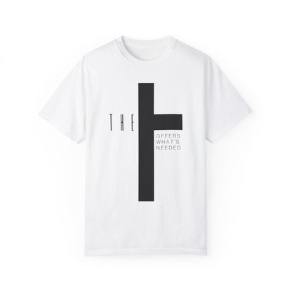 Adult T-Town Christian Black Letters & Cross