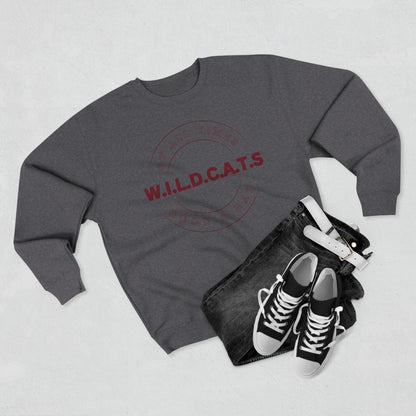 Wildcats Christian Marron Letters & Picture Crewneck