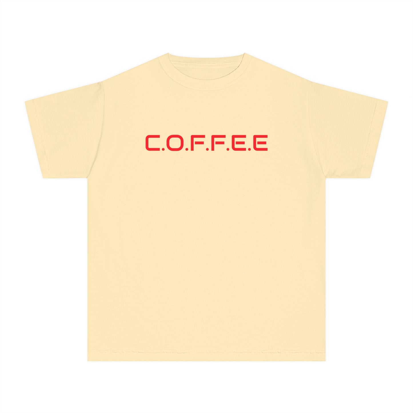 Youth Adult Coffee Christian Red Words Only