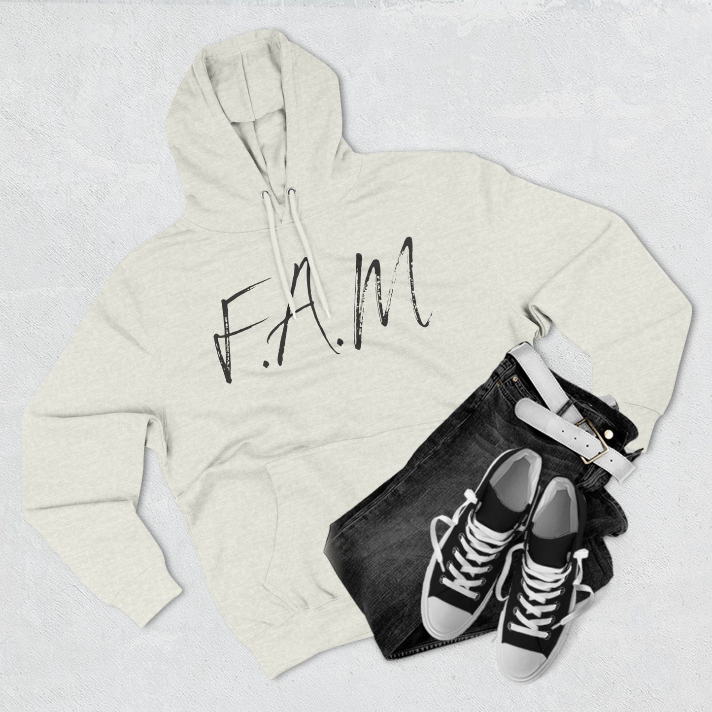 Fam Hoodie Black Words