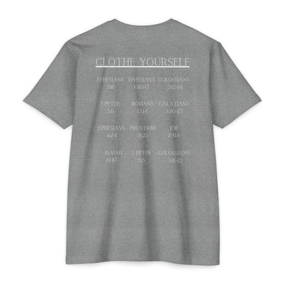 Clothe Yourself White Tshirt(scripture) next level