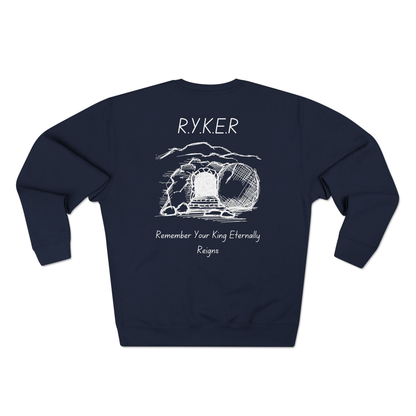 RYKER Christian White Letters Crewneck