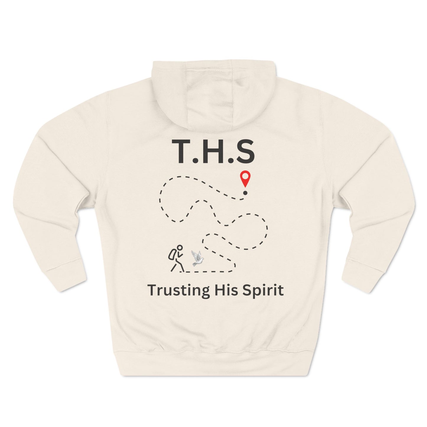 Adult T.H.S Trusting His Spirit Specialty Hoodie Black Letters