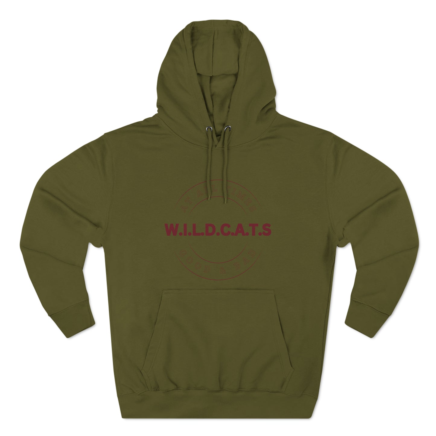 Wildcats Christian Marron Letters & Picture Hoodie