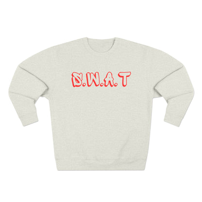 Swat Christian Red Words Crewneck