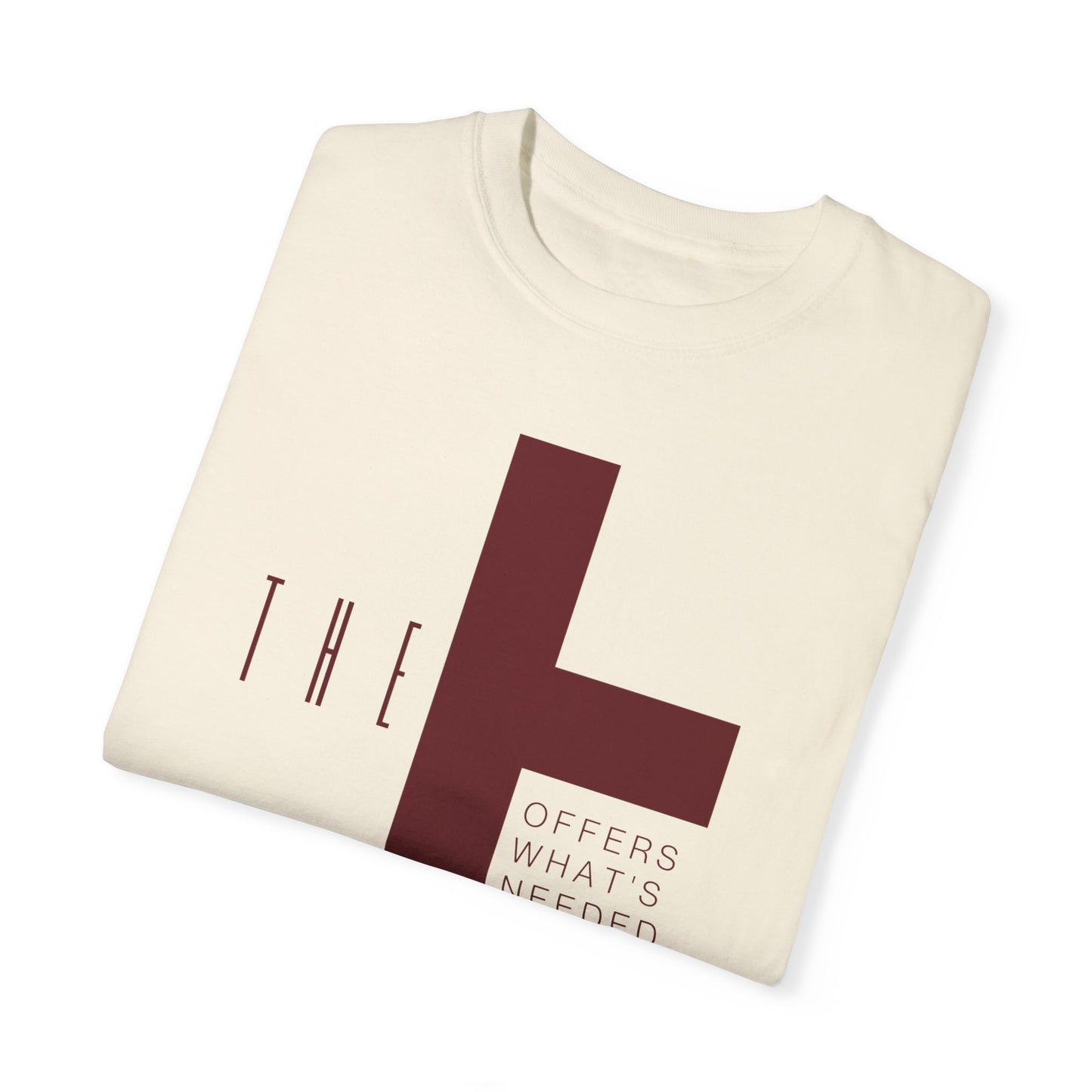 Adult T-Town Christian Marron Letters & Cross