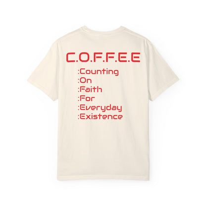 Adult Coffee Christian Red Words Only