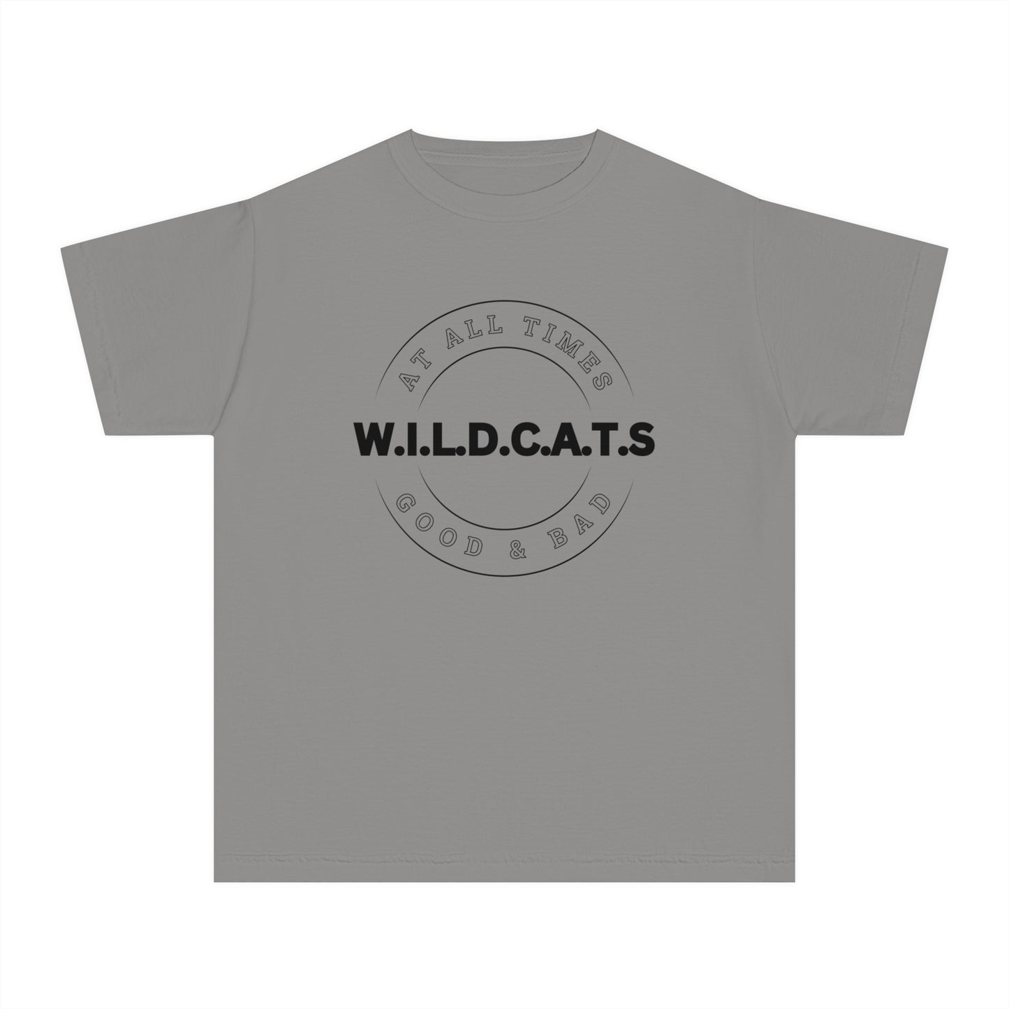 Youth Wildcats Christian Black Letters & Picture