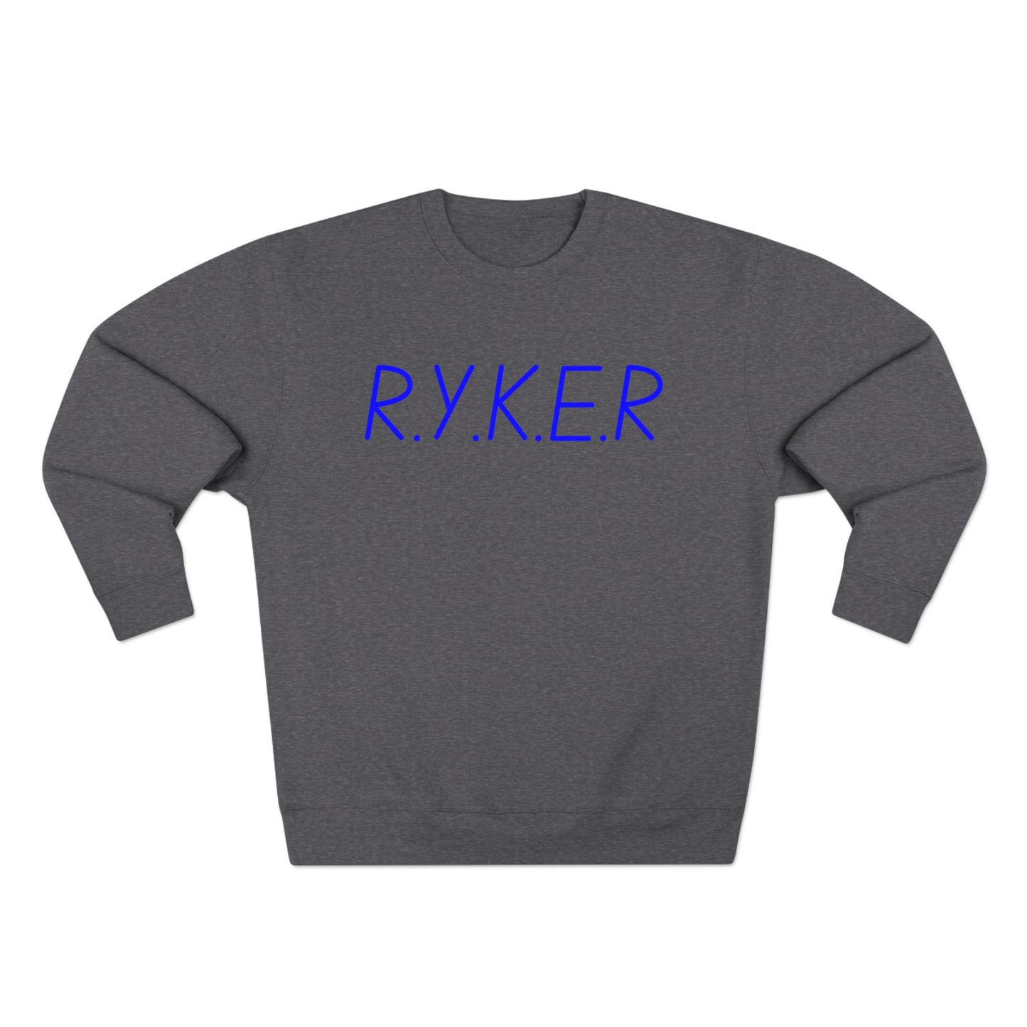 RYKER Christian Blue Letters Crewneck