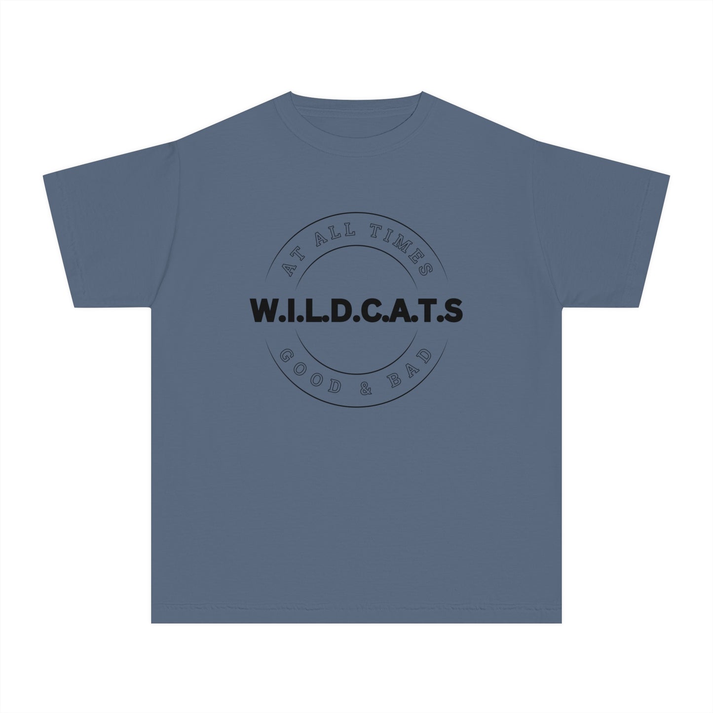 Youth Wildcats Christian Black Letters & Picture