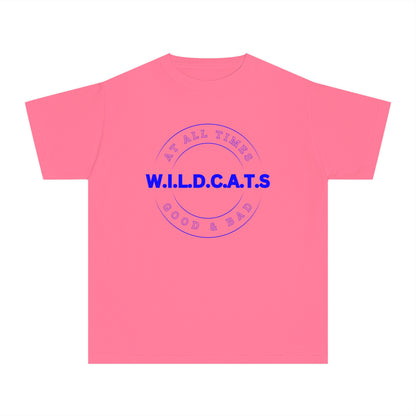 Youth Wildcats Christian Blue Letters & Picture