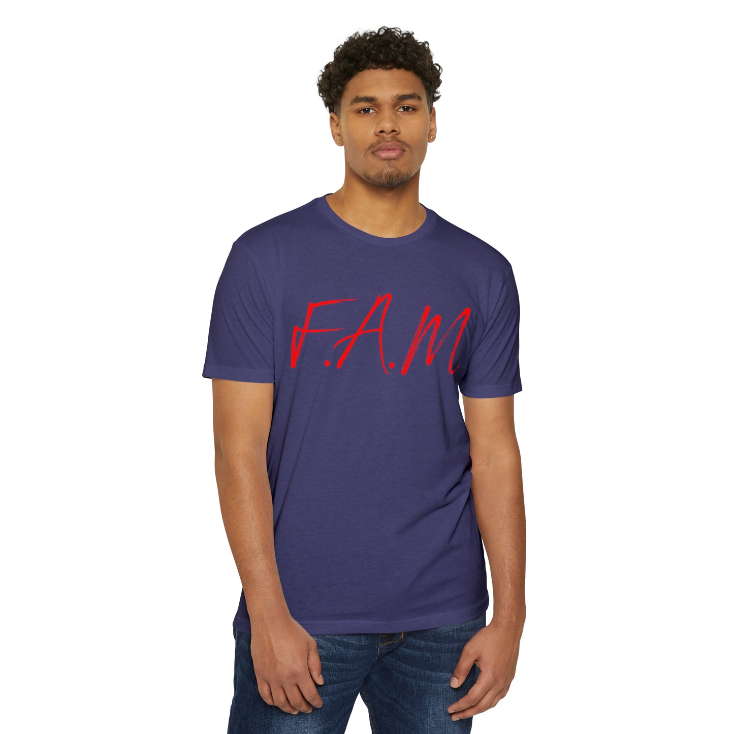 Fam Christian Red Letters & Image Blended