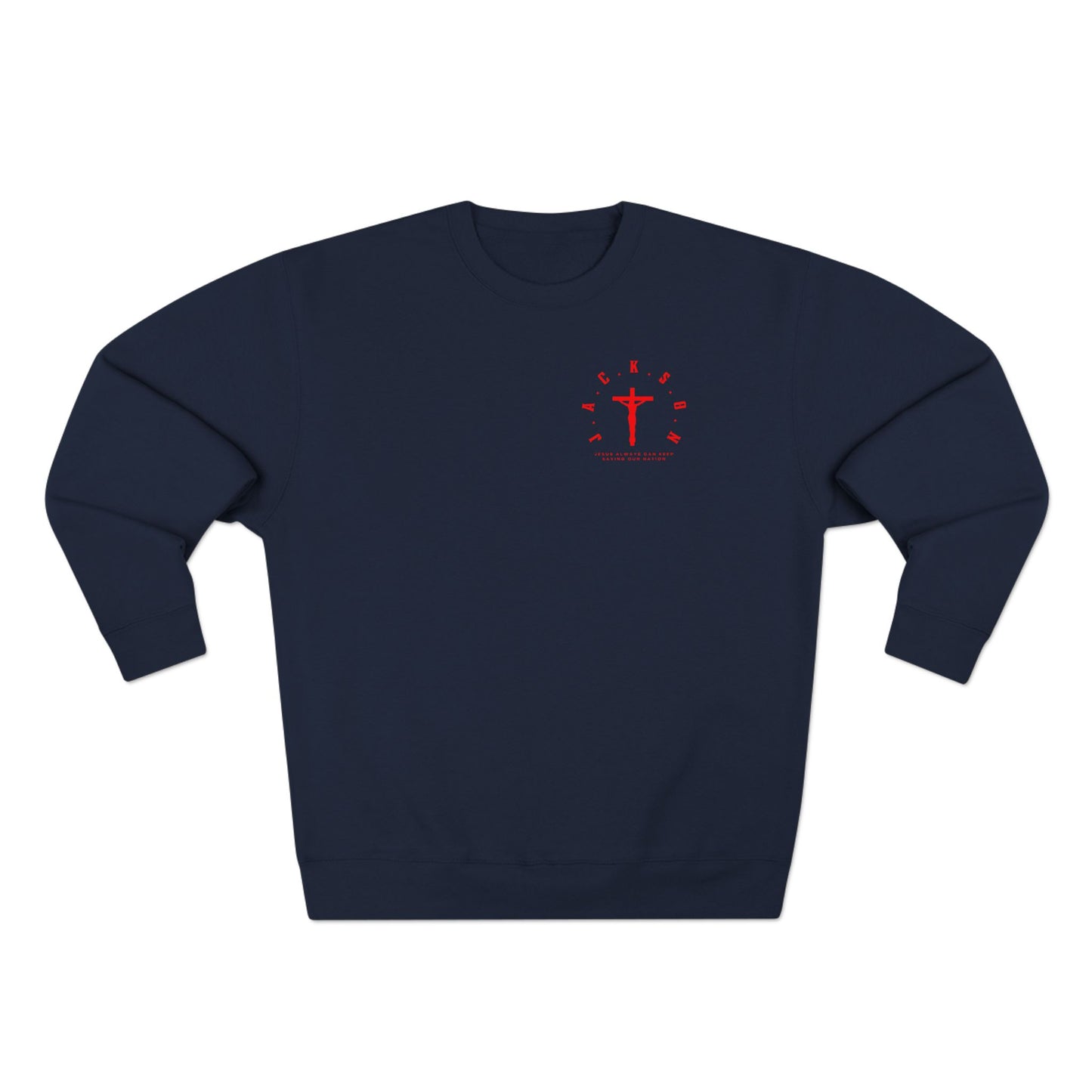 Jackson Red Cross & Letters Crewneck