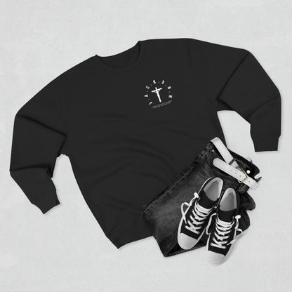 Jackson White Cross & Letters Crewneck