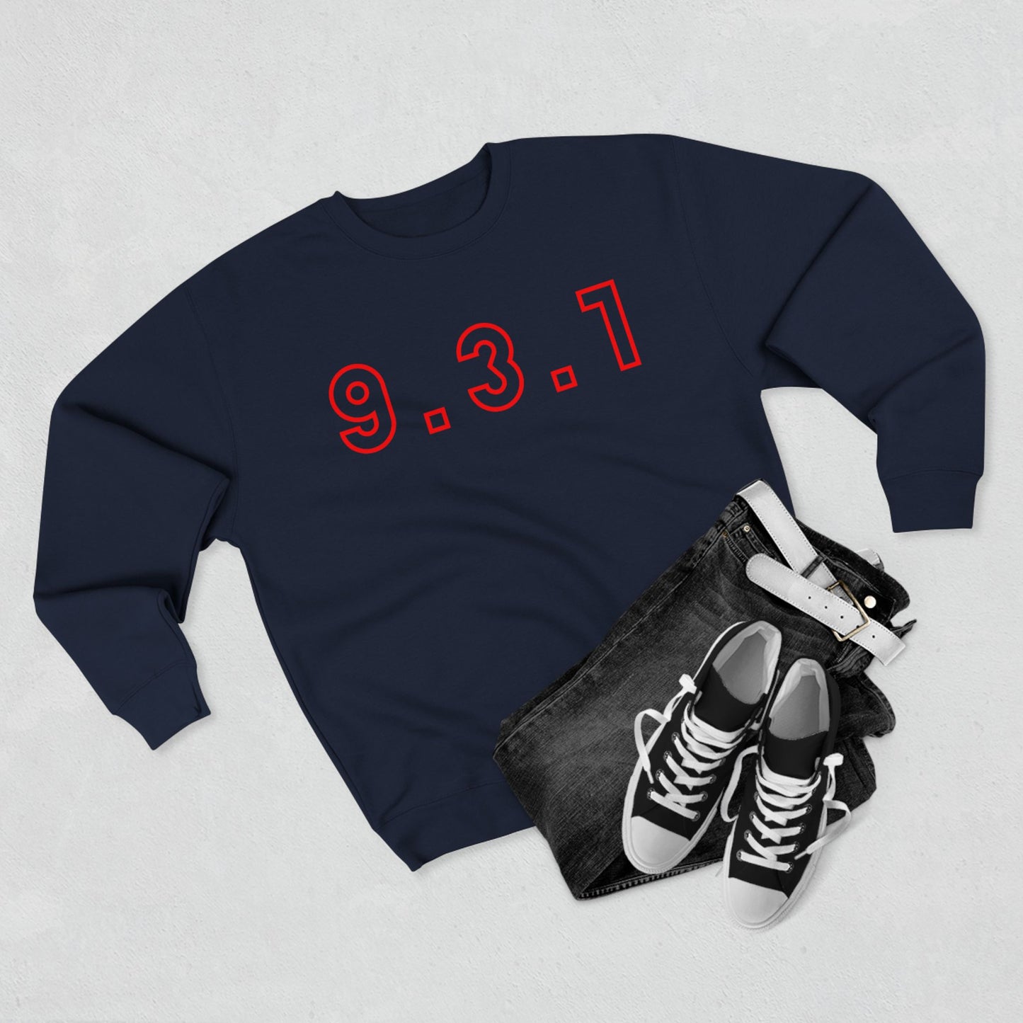 931 Crewneck Red Words