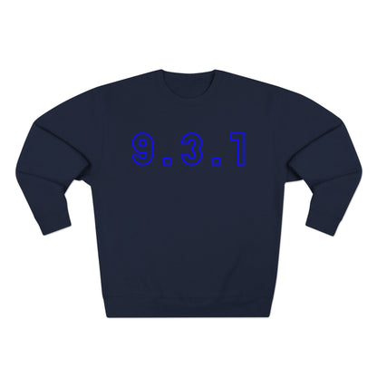 931 Crewneck Blue Words