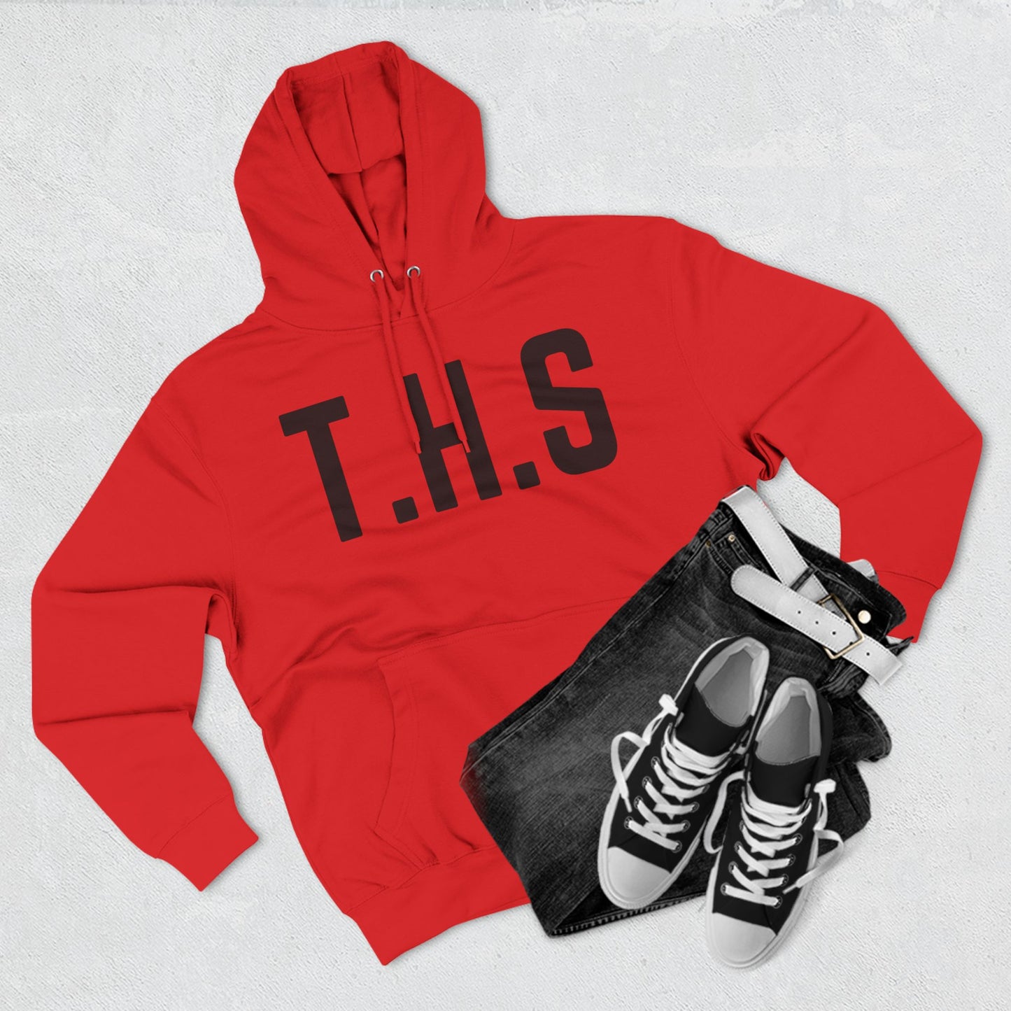 Adult T.H.S Trusting His Spirit Specialty Hoodie Black Letters