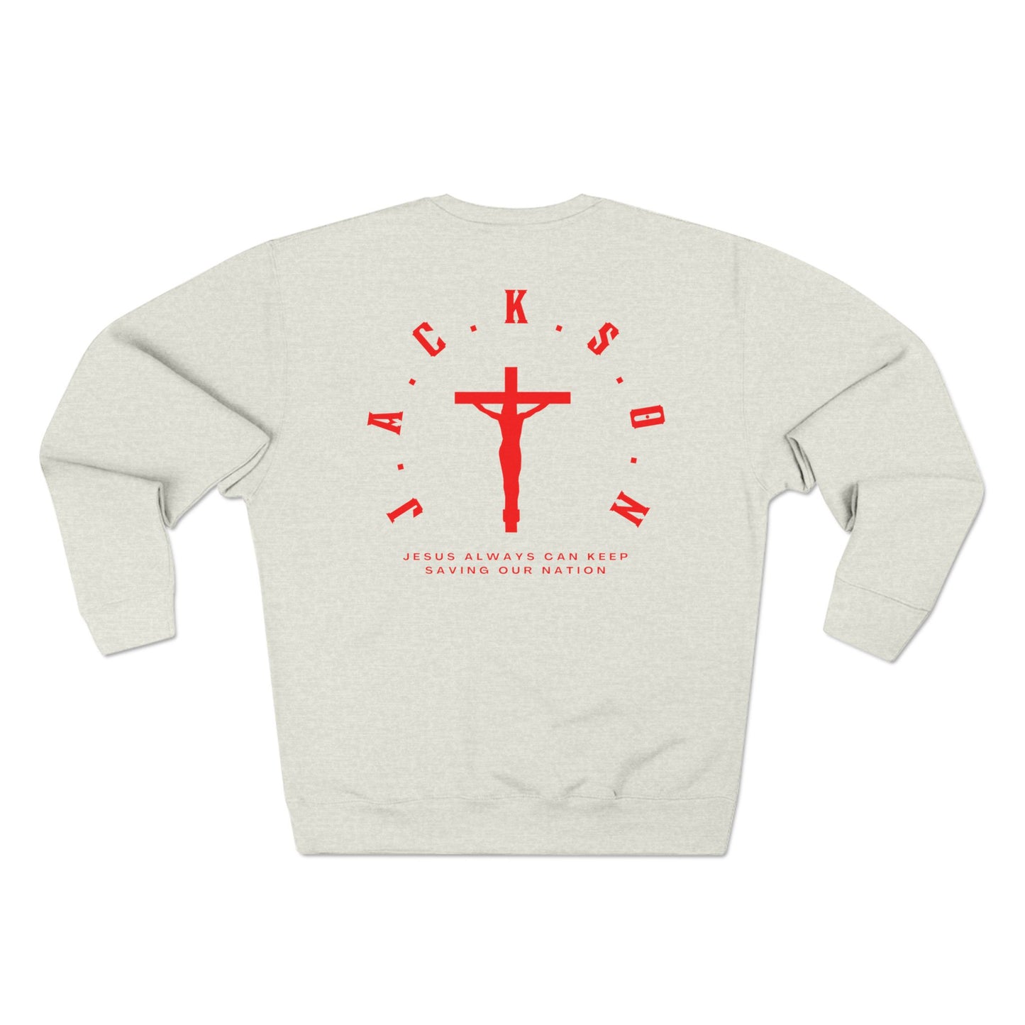 Jackson Red Cross & Letters Crewneck