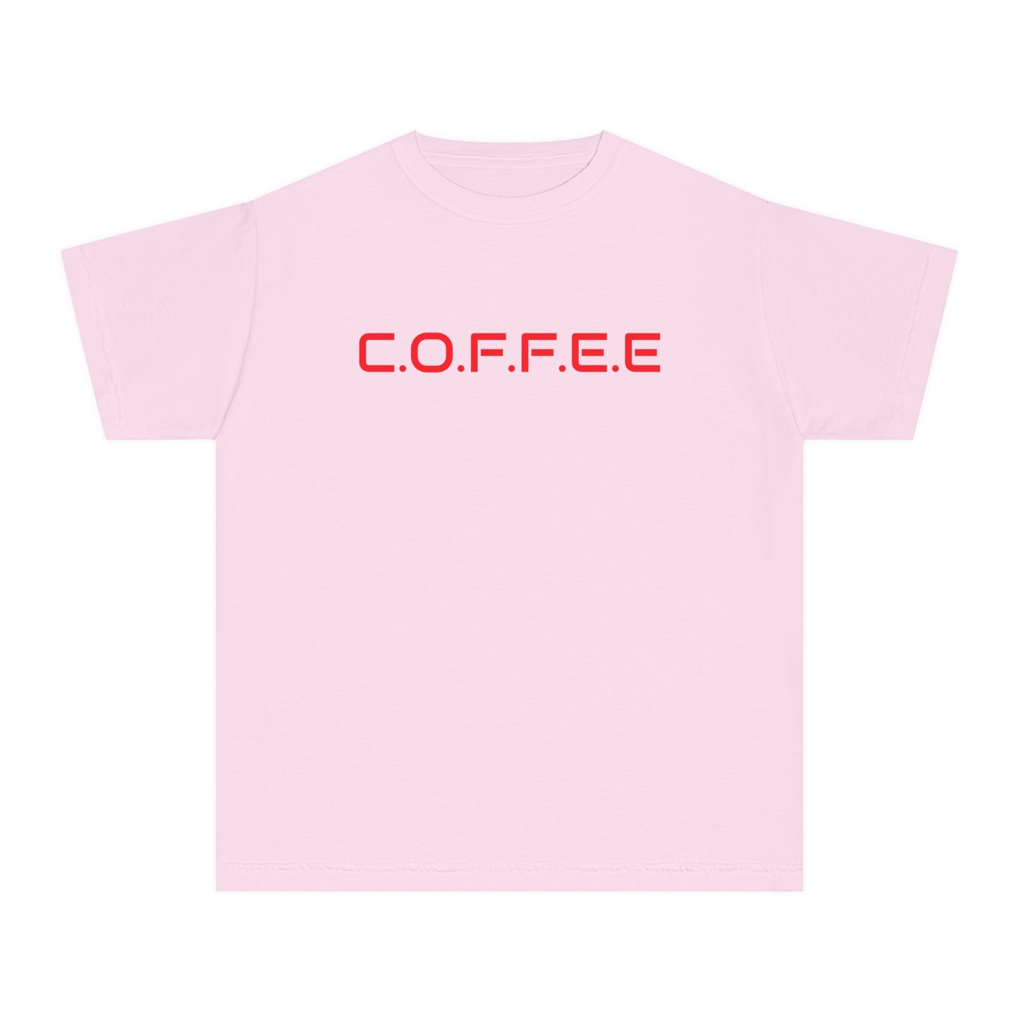 Youth Adult Coffee Christian Red Words Only