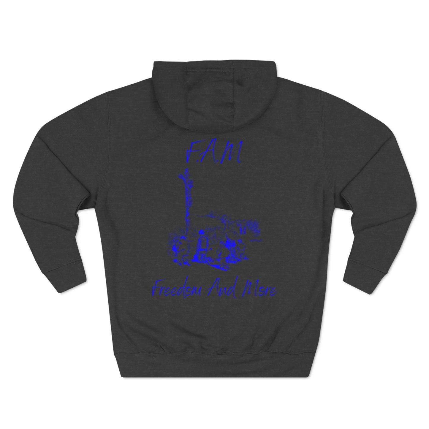 Fam Hoodie Blue Words