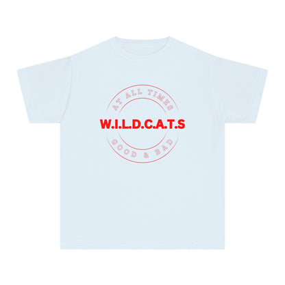 Youth Wildcats Christian Red Letters & Picture