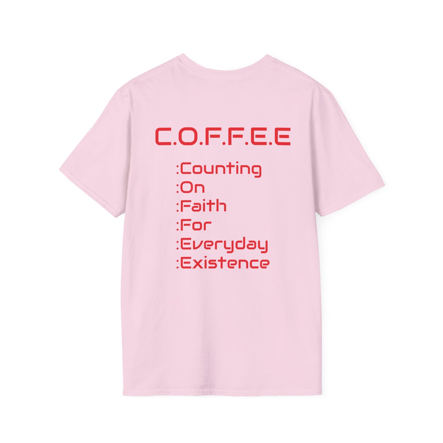 Adult Coffee Christian Red Words Only