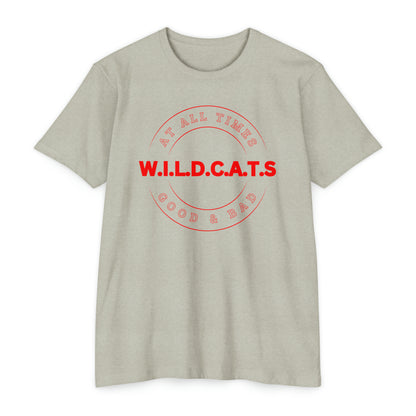 Wildcats Christian Red Letters & Picture