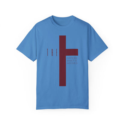 Adult T-Town Christian Marron Letters & Cross