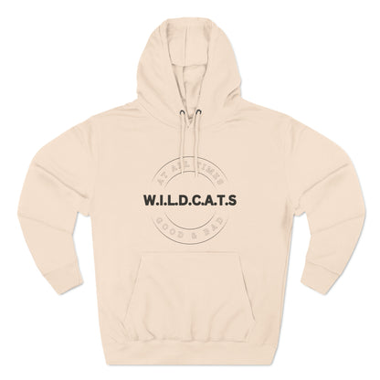 Wildcats Christian Black Letters & Picture Hoodie