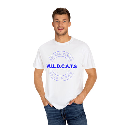 Wildcats Christian Blue Letters & Picture