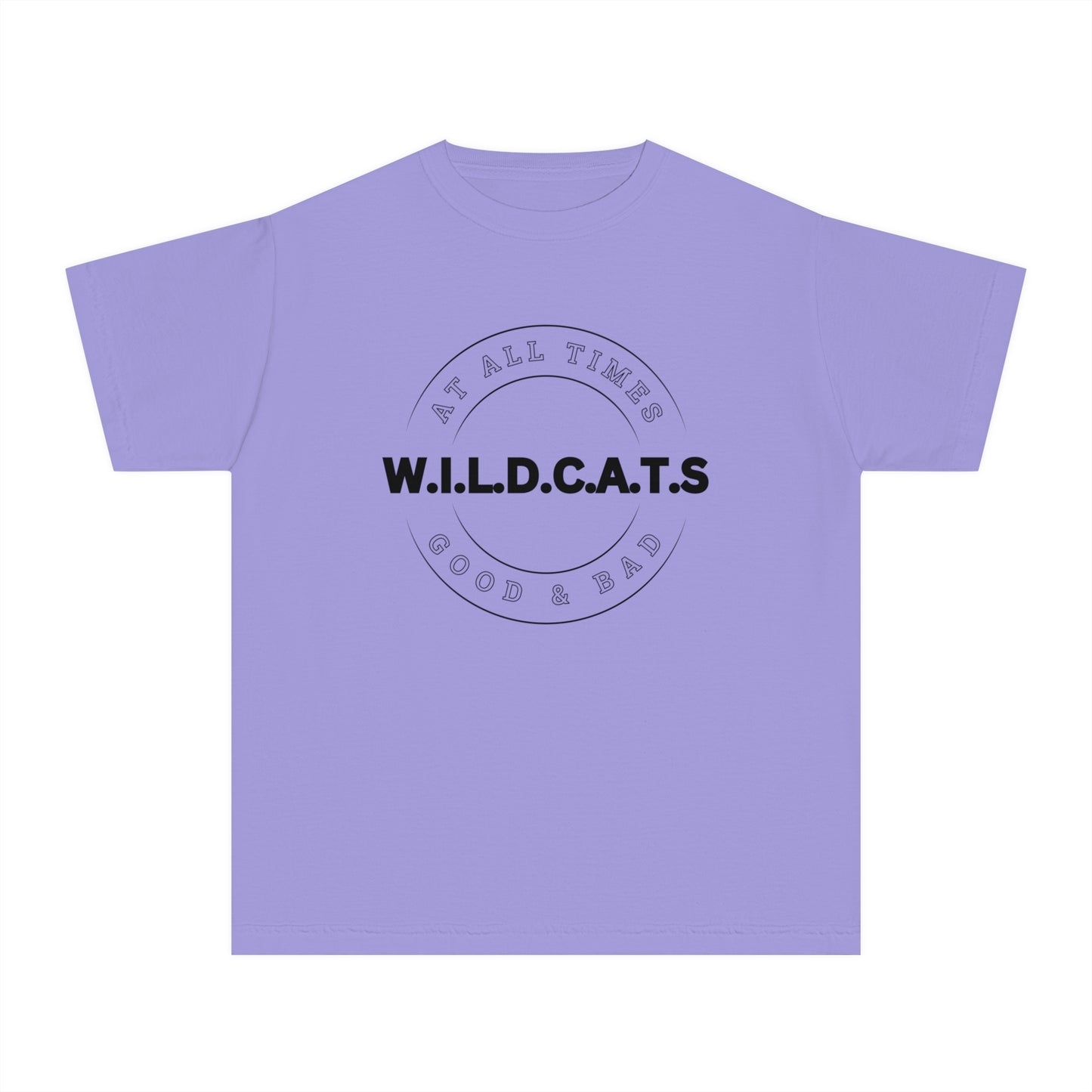 Youth Wildcats Christian Black Letters & Picture