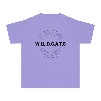 Youth Wildcats Christian Black Letters & Picture