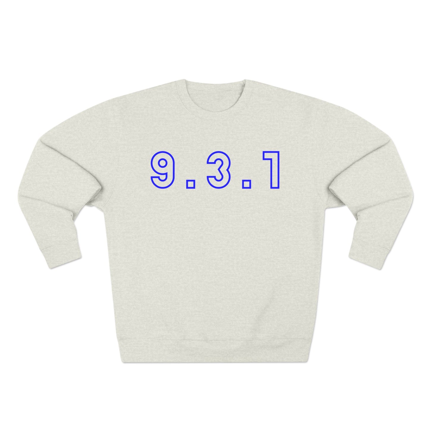 931 Crewneck Blue Words