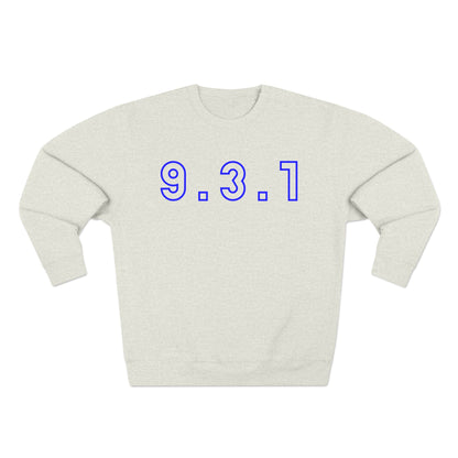 931 Crewneck Blue Words