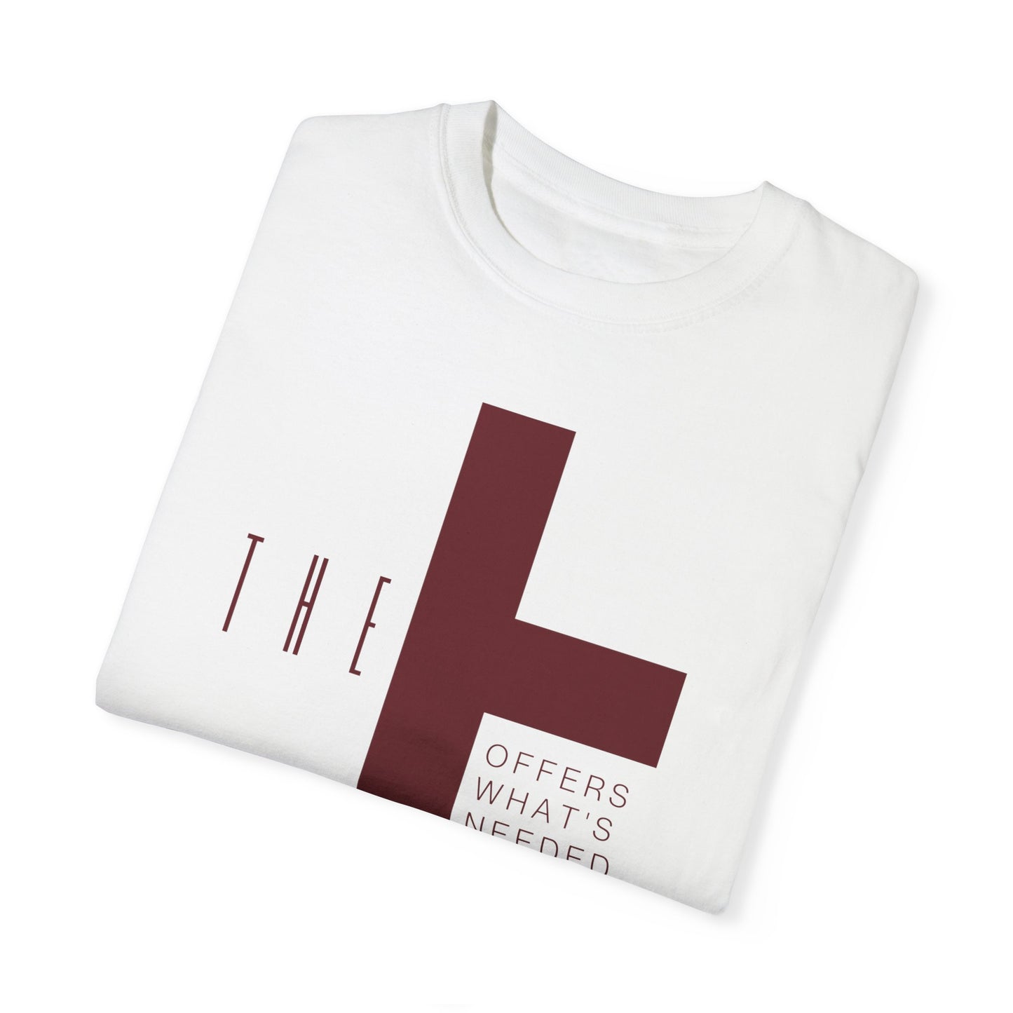 Adult T-Town Christian Marron Letters & Cross