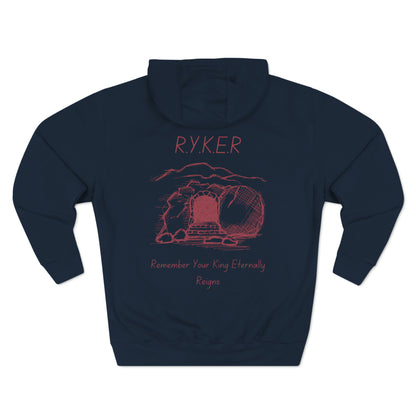 RYKER Christian Marron Letters Hoodie