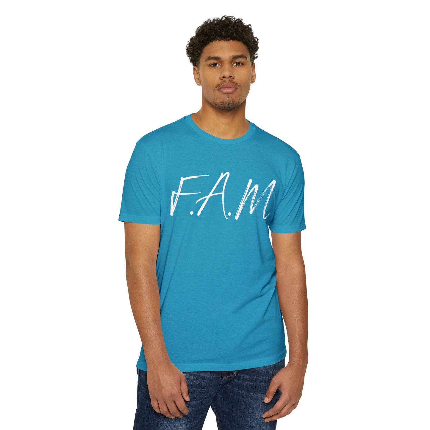 Fam Christian White Letters & Image Blended