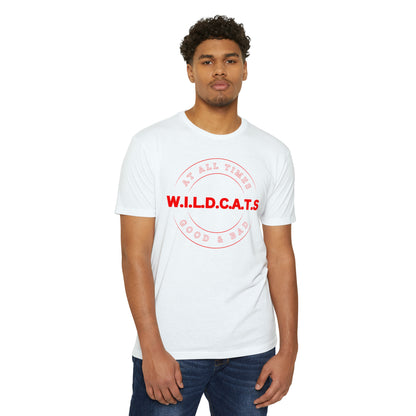 Wildcats Christian Red Letters & Picture