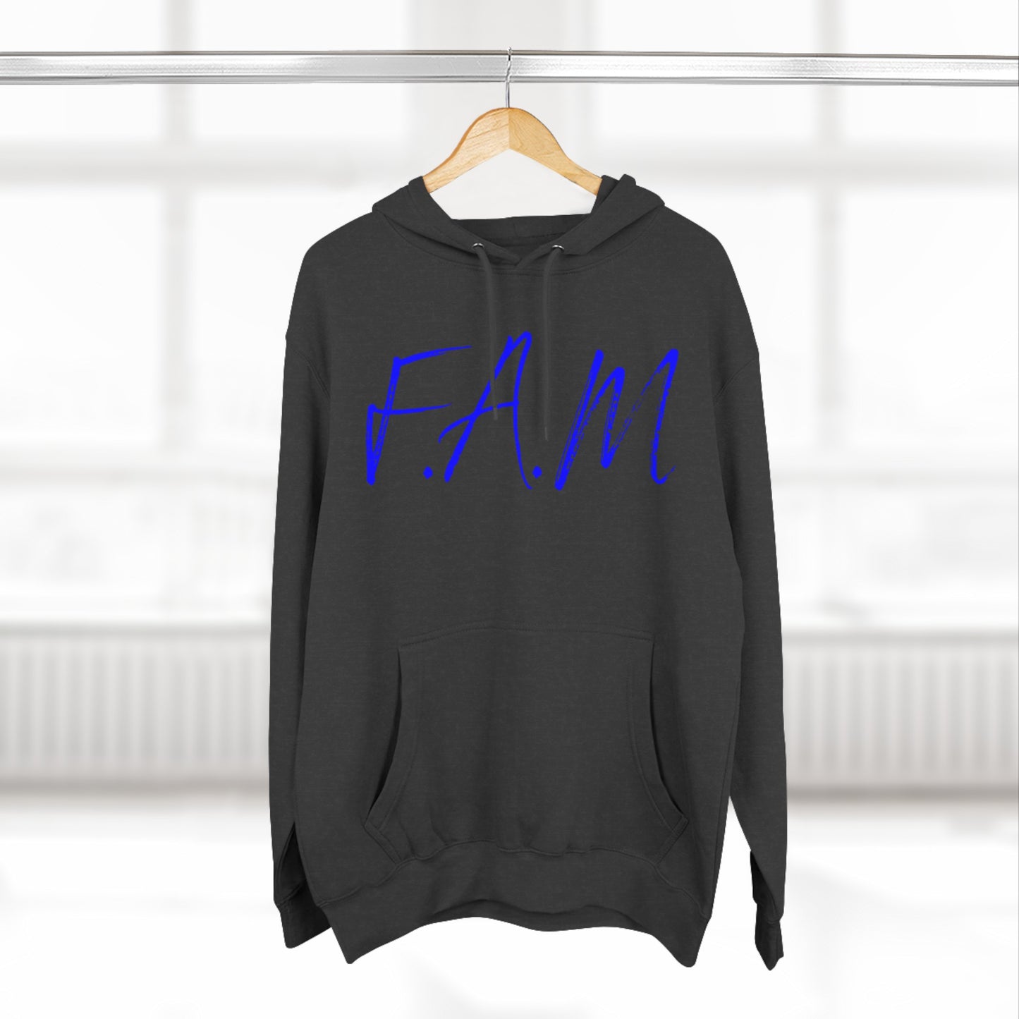 Fam Hoodie Blue Words