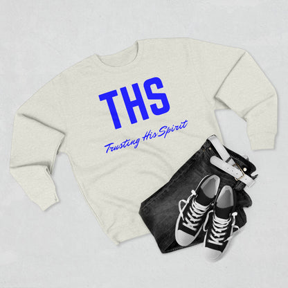 Adult THS Christian Blue Letters Crewneck