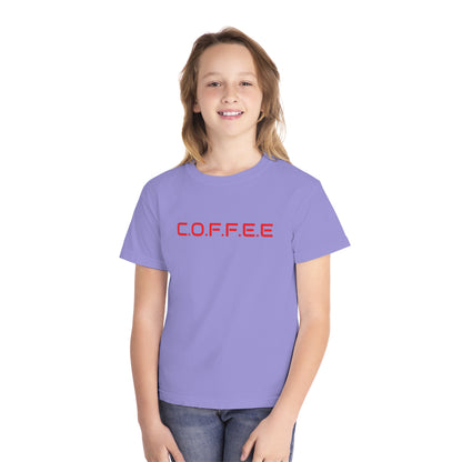 Youth Adult Coffee Christian Red Words Only