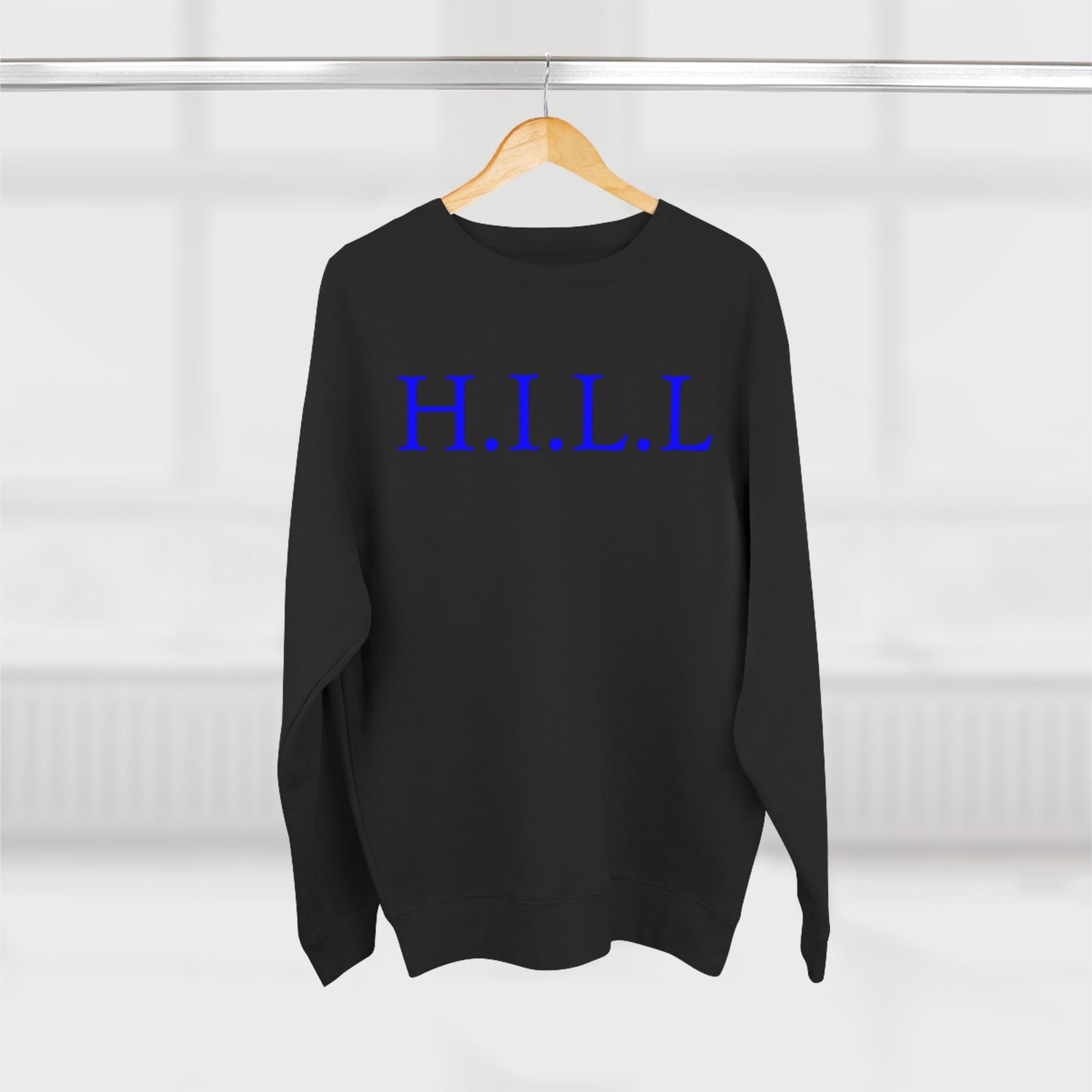 Hill Christian Blue Words Crewneck