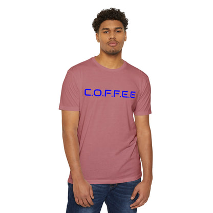 Adult Coffee Christian Blue Words Only Blended