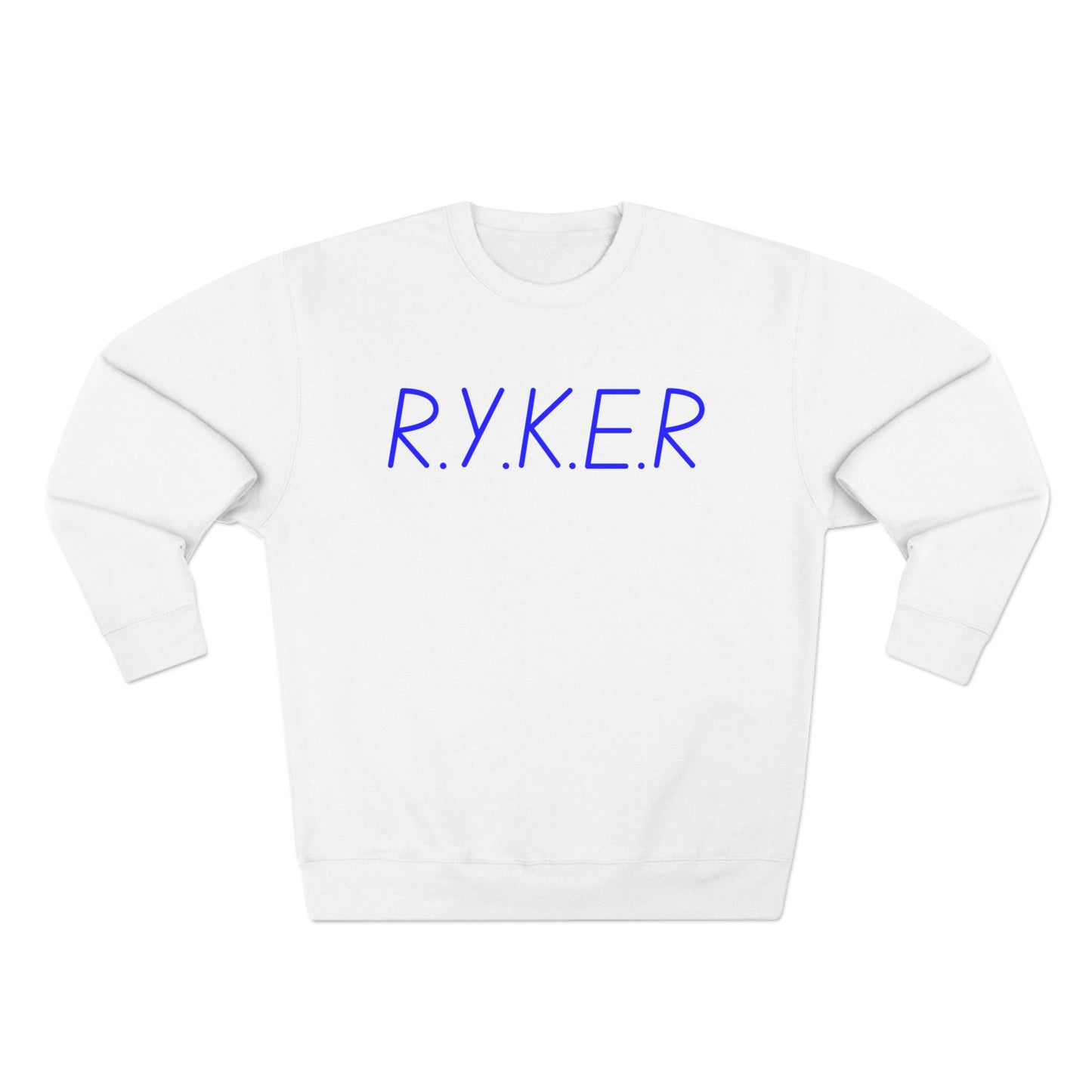 RYKER Christian Blue Letters Crewneck