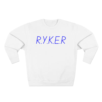 RYKER Christian Blue Letters Crewneck