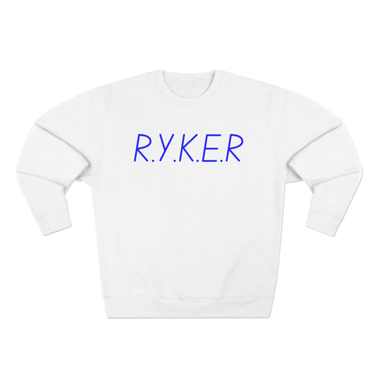 RYKER Christian Blue Letters Crewneck