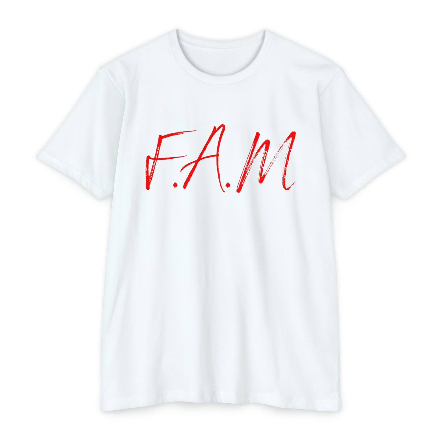 Fam Christian Red Letters & Image Blended