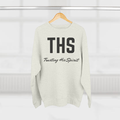 Adult THS Christian Black Letters Crewneck