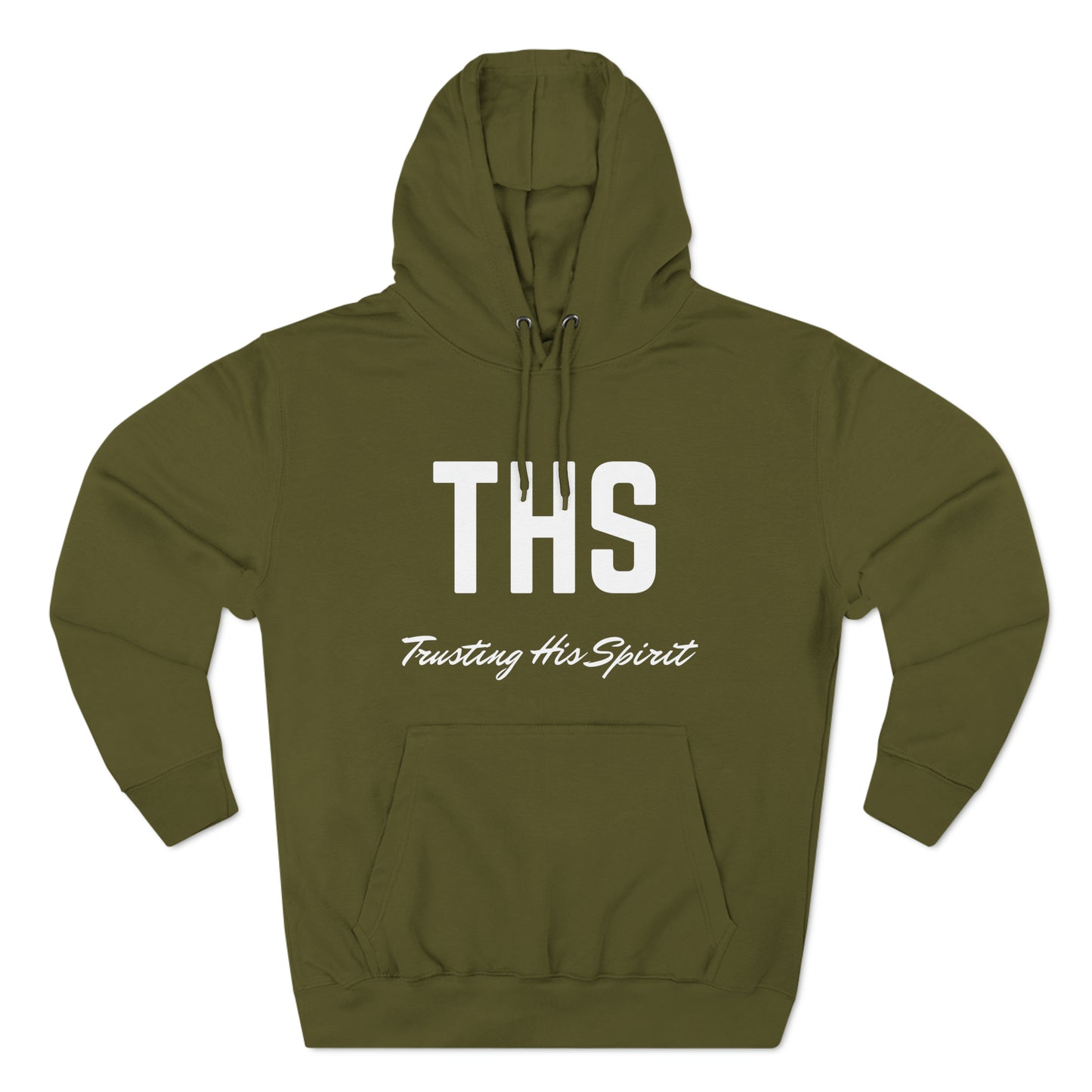 Adult THS Christian White Letters Hoodie